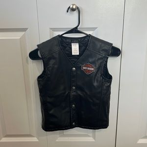 Youth Harley Davidson Leather Vest